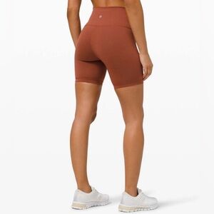 Lululemon Wunder Train High-Rise Short 6" Dark Terracotta Size 4